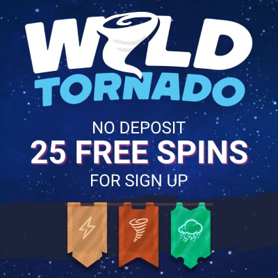 Wild Tornado Casino banner Where Can You Find Cashable No Deposit Bonuses?